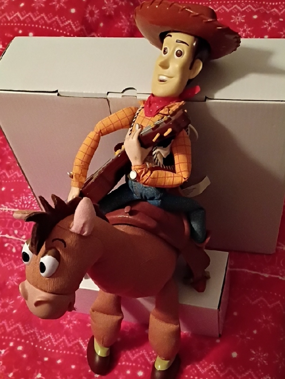 Toy Story Woody Cowboy Plush Toy & Bullseye Horse Preloved Collector's No Talkin